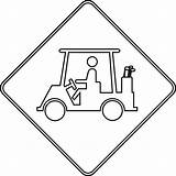 Outline Clipart Clip Road Golf Cart Crossing Cliparts Hand Clipartbest Etc Library Medium Line sketch template