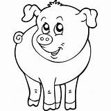 Farm Animal Clipart Animals Coloring Drawings Drawing Pages Kids Easy Line Clip Simple Pig Cute Draw Cliparts Google Illustration Sheep sketch template