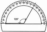 Protractor Math Angle Printable Clipart Circle 120 Degrees Kids Drawing Cliparts Clip Psf  Use Measure Collaboration D4 Shows Protractors sketch template