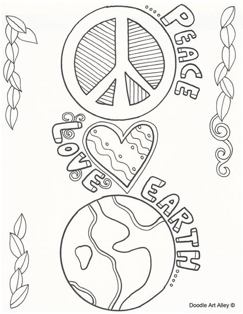 peace sign coloring pages  adults  getcoloringscom