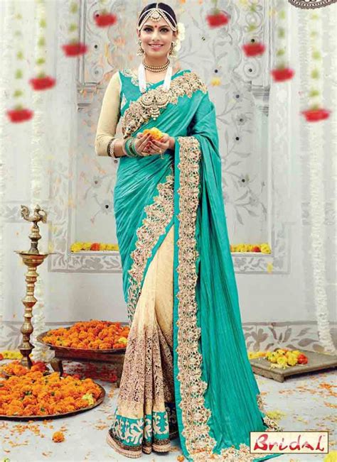 indian bridal wedding sarees  fashioneven