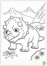 Coloring Train Dinosaur Dinokids Pages Close sketch template
