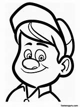 Face Coloring Ralph Felix Fix Wreck Jr Pages Happy Disney Printable Boy Kids Junior Colouring Clipart Cartoon Characters Kleurplaten Fun sketch template