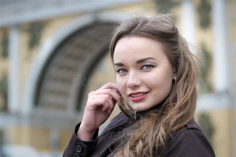 portrait of russian woman stock image image of portrait