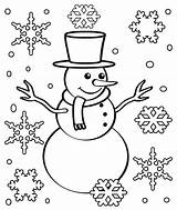Coloring Snowflake Pages Printable Kids Christmas Snowman Snowflakes Drawing Winter Print Line Book Color Tree Sheets Bestcoloringpagesforkids Cool2bkids Template Little sketch template