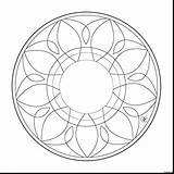 Coloring Mandala Pages Getdrawings Simple sketch template