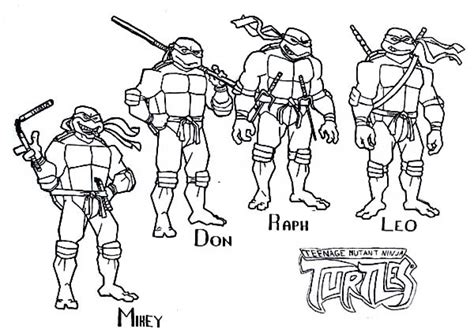 teenage mutant ninja turtles coloring pages  print
