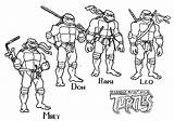 Coloring Print Ninja Turtles Mutant Teenage Pages sketch template