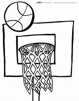 Coloring Printable Basketball Pages Printables Print Court Clipart Preschool Color Template Colouring Sheets Coolest Pdf Awesome Kids Communion First Clip sketch template