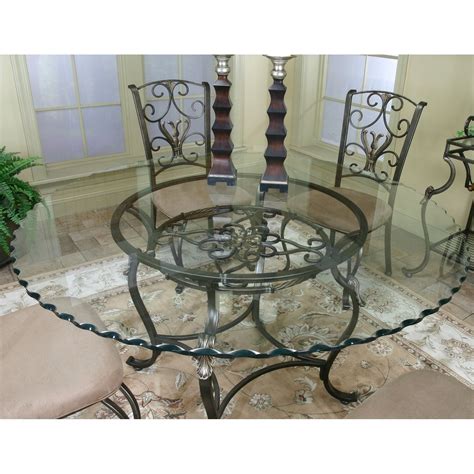 Glass Top Wrought Iron Dining Table Ideas On Foter