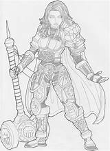 Paladin Coloring 1522 sketch template