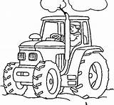 Tractor Coloring Pages Printable Kids John Print Deere Drawing Easy Trailer Farm Combine Outline Sheets Farmer Colouring Color Line Getdrawings sketch template