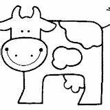 Coloring Pages Cow Dairy Vaca Post sketch template