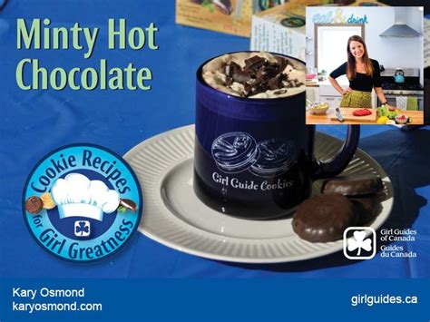 drink  chocolatey mint girl guide cookies