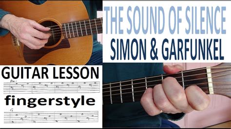 Sound Of Silence Simon And Garfunkel Fingerstyle Guitar Lesson Youtube