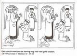 Gelijkenis Verschillen Knecht Geld Bijbel Impitoyable Serviteur Koning Betalen Parables Knutsels sketch template