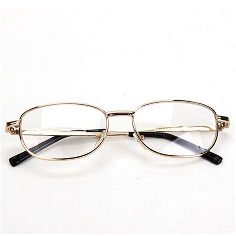 fashion bifocal lens rimmed men s reading glasses gold metal frame