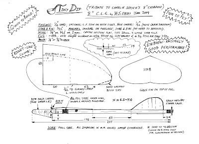 chuck gliders model aircraft jotter  model glider plan tiny