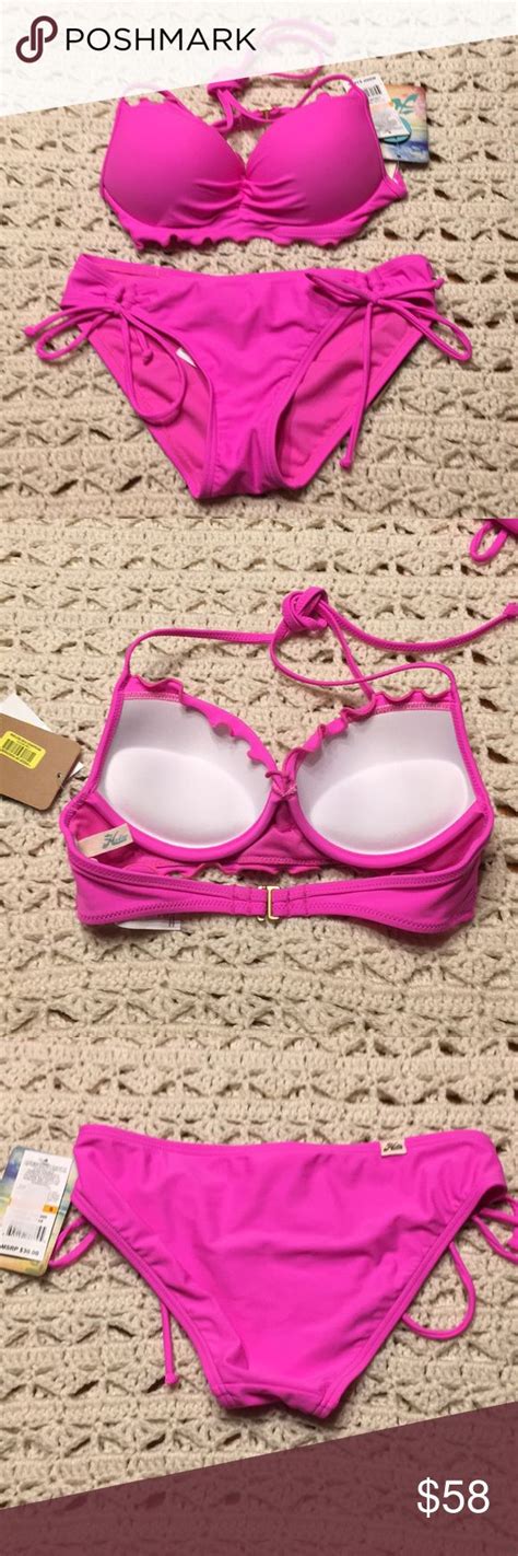 Pink Bikini Hot Pink Bikini Brand New With Tags Hobie Swim Bikinis