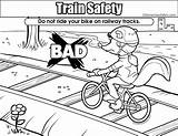 Safety Train Coloring Resolution Colouring Medium Pages sketch template