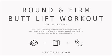 20 minute round and firm butt lift workout