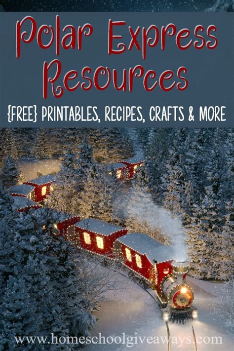 polar express resources  printables crafts recipes