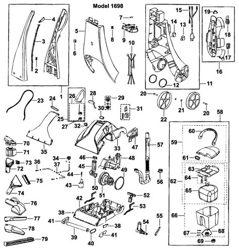 bissell proheat  pet parts diagram