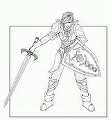 Warrior Coloring Pages Elf Elven Nanimo Colouring Anime Template Warriors Sketch Library Clipart Deviantart Clip Popular sketch template