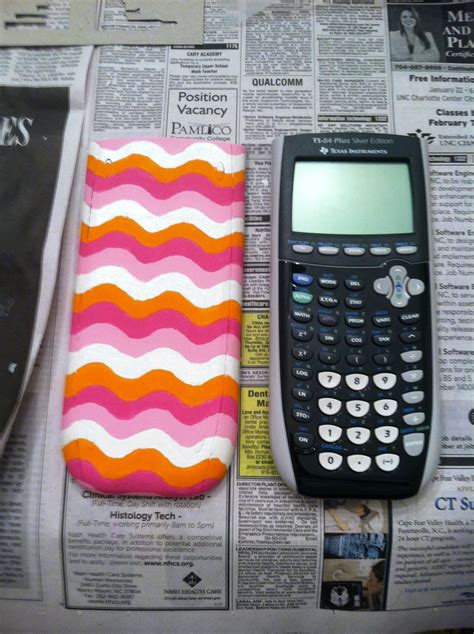 painted calculator cover diy painting tutorial