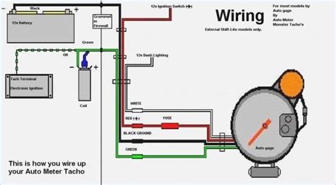 tachometer wiring diagrams car gauges electrical diagram tachometer