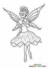 Ballerina Fairies sketch template