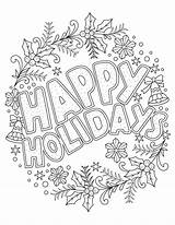 Coloring Christmas Pages Holiday Printable Adult Holidays Happy Colouring Kids Print Beautiful Activities Book Woojr Winter Sheets Color Jr Easy sketch template