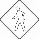 Pedestrian Coloring Clipart Outline Person Template Clip Pages Crossing Cliparts Sign Kids Etc Passage Child Library Don Use Imagixs Computer sketch template