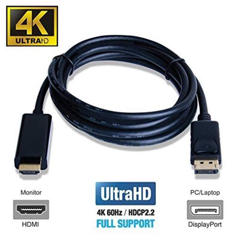 displayport  hdmi adapter cable dp male  hdmi male converter