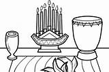 Kwanzaa Coloring Pages Holidays Occasions Special Color Printable Crafts Holiday Kb African December Familyholiday sketch template