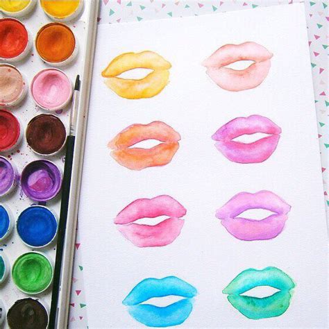 art arts color colorful colors draw drawing lip lips lipstick