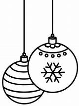 Christmas Balls Ornaments Coloring Pages Kerstballen Fun Kids Baubles sketch template