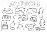 Handbag sketch template