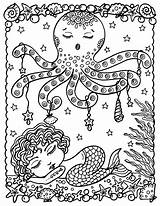 Coloring Mermaid Baby Etsy Pages Lovers Mermaids Digital Book sketch template