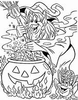 Halloween Coloring Pages Witch Adults Witches Soup Making Difficult Frogs Fall Adult Printable Color Frog Getcolorings Print Hard Getdrawings Colorings sketch template