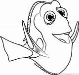 Coloring Nemo Finding Pages Dory Ray Mr Getcolorings Printable Color sketch template