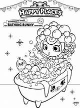 Shopkins Coloring Pages Shoppies Bubbleisha Bath Happy Places Shoppie Shopkin Print Colouring Printable Bubble Place Kids Getdrawings Getcolorings Bathing Fun sketch template