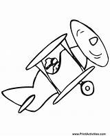 Airplane Avion Aerei Biplane Guerre Stampare Stampe sketch template