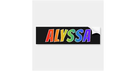 alyssa fun rainbow coloring bumper sticker zazzle