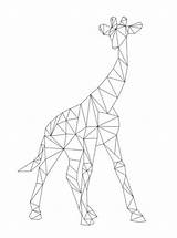 Geometrische Giraf Vormen Ausmalbilder Formen Shapes Malvorlage Kleurplaten Tekeningen Stimmen Ausmalbild Stemmen sketch template