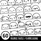 Expressions Doodles Vexx Populer Beginner Tekeningen Leuke Draw Terlengkap Kritzeleien Gesicht Tekenen sketch template