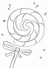 Lollipop Coloring Pages Drawing Printable Lollipops Christmas Kids Template Swirl Candy Sheets Getdrawings Choose Board Templates sketch template