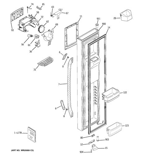 ge gsskgtaww side  side refrigerator parts sears partsdirect