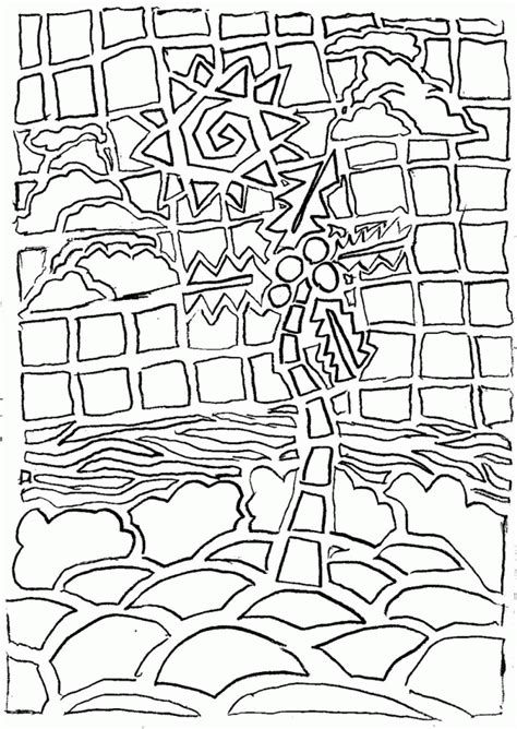 mosaic coloring pages printable coloring home