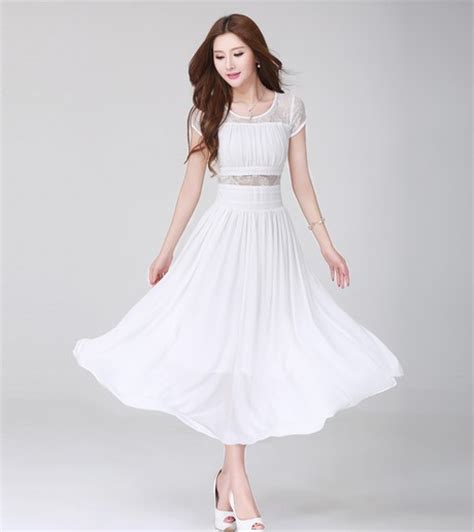 Long White Casual Summer Dress